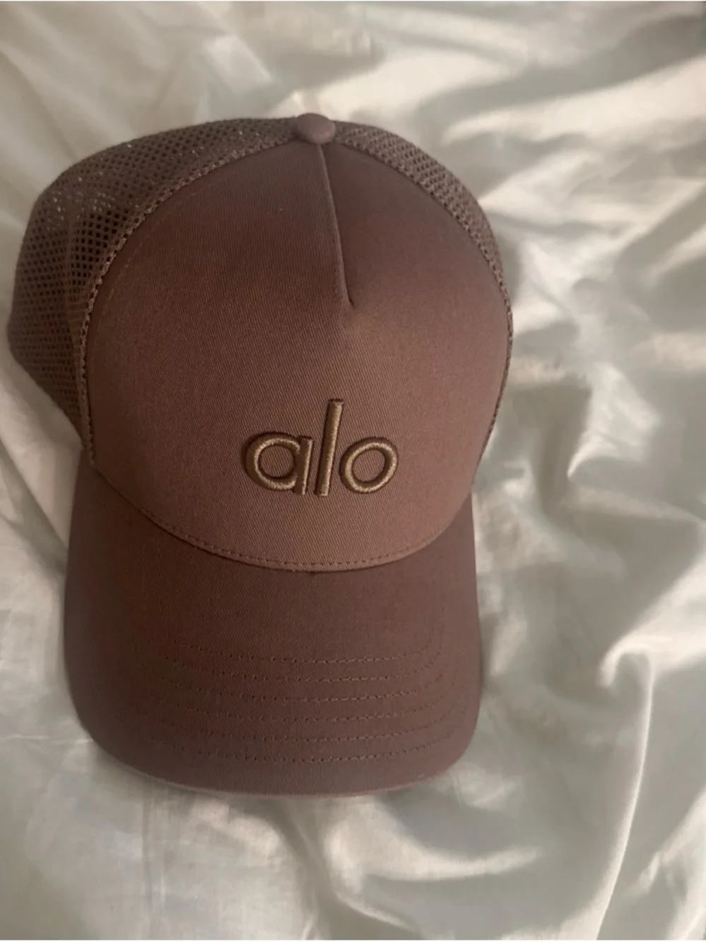 ALO Yoga Men's Chocolate Brown Mesh-Back Cap